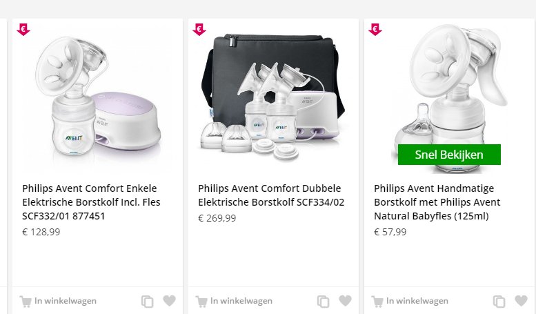 Met een van onze borstkolven kan je met een gerust hart op pad gaan! #bebi.nl #kolven