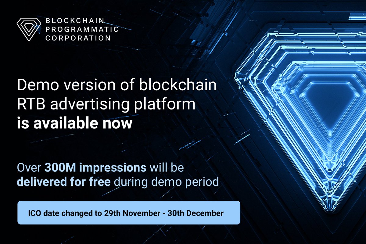 BPC_ICO's tweet image. Start placing your ads in the functioning RTB advertising system for free during demo period! Sign up here: bpc.one/#subscribe_new…