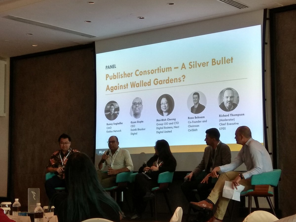 jamesdutton's tweet photo. Very impressed with the achievements of #KPEX in New Zealand building their publisher #consortium. Panel explores APAC region #lotameignite https://t.co/xcB1dMe2kP