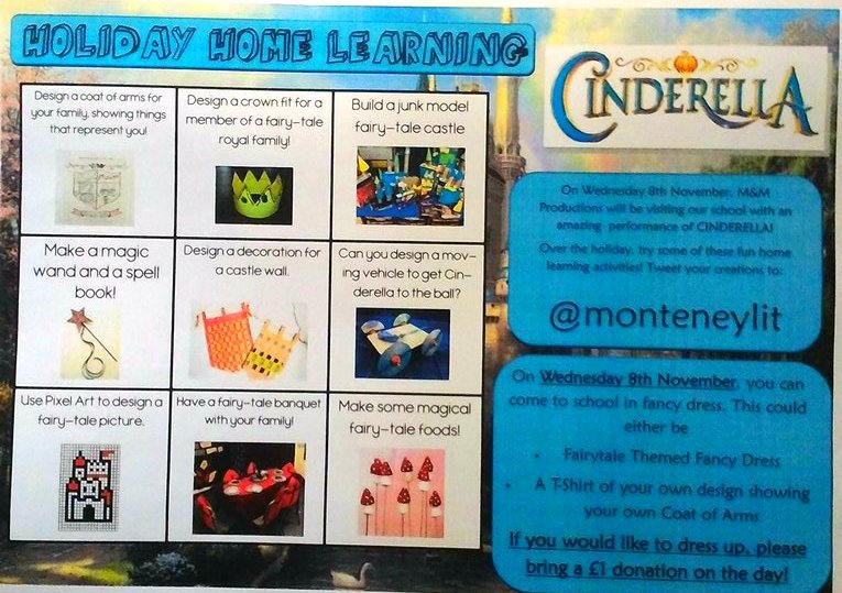 MonteneyLit's tweet photo. Don't forget the whole school holiday home learning challenges! It would be great to see your creations so remember to tweet us! https://t.co/iqxa2gVe8e