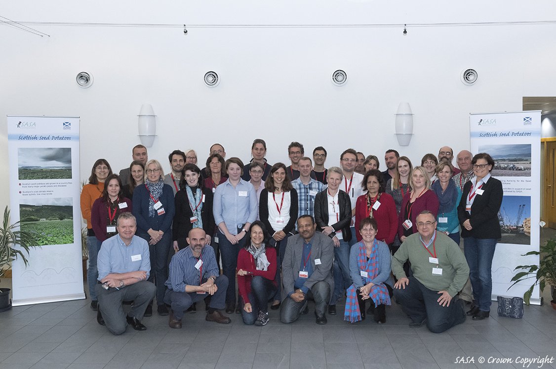 ScotGovSASA's tweet photo. SASA delighted to host @Euphresco workshop on #Pectobacterium and #Dickeya 1-2  November 2017 #potatoes #disease https://t.co/lgEwfx8AKP