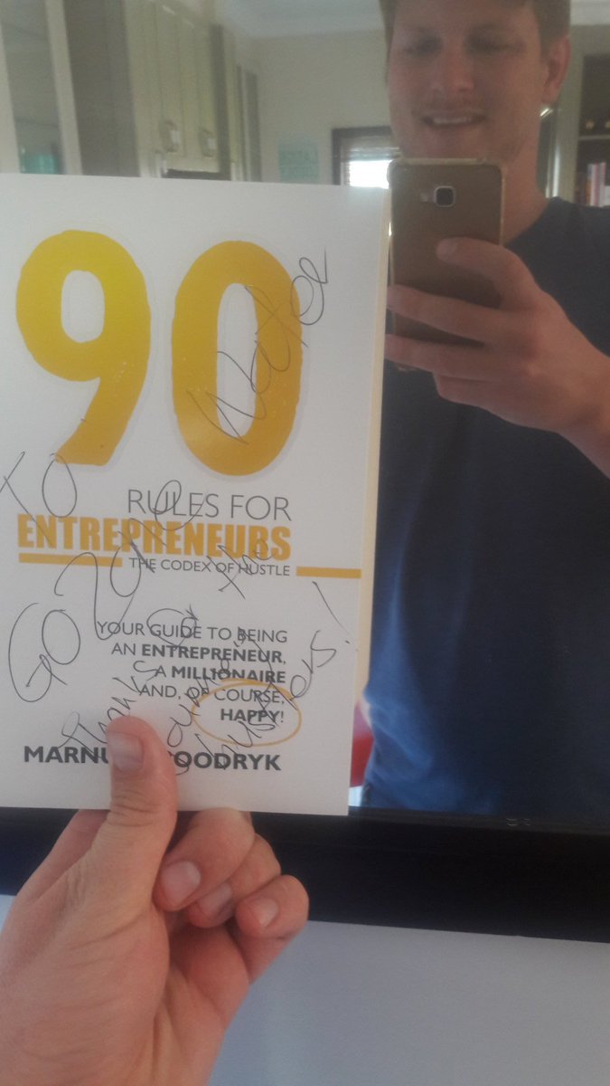 gozonewater's tweet photo. I will commit 1 rule to memory daily
@marnusbroodryk 
#90RulesBook 
#SharkTank https://t.co/5Qqb6cGrLJ