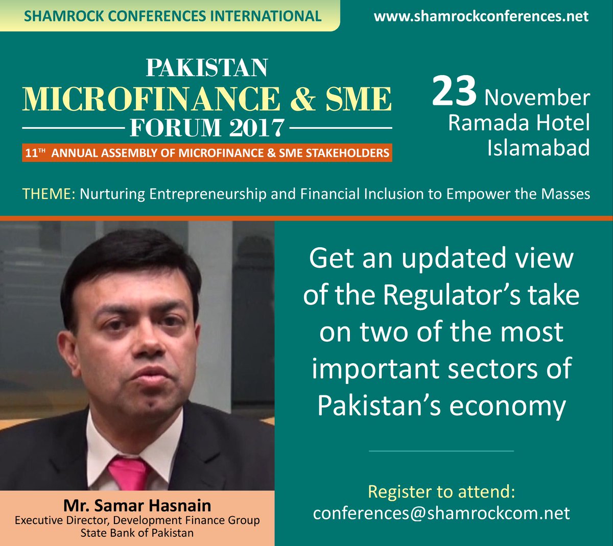 shamrockforums's tweet photo. A time of reckoning...are you attending? #microfinance #SME #Pakistan #Islamabad https://t.co/FWFnADPbIF