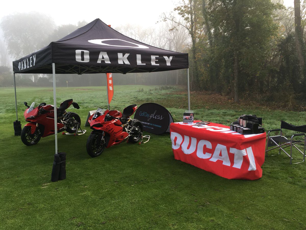 Super Bikes ready to roll!!! <a href="/DGoughie/">Darren Gough MBE</a> <a href="/ashewbridge/">Andy Shewbridge</a> <a href="/SuperbikeSchool/">California Superbike</a> <a href="/DucatiUK/">Ducati UK</a> <a href="/Veterans4Wild/">Veterans for Wildlife</a> #golf #holeinone #superbike #Win #toohot4u ?!