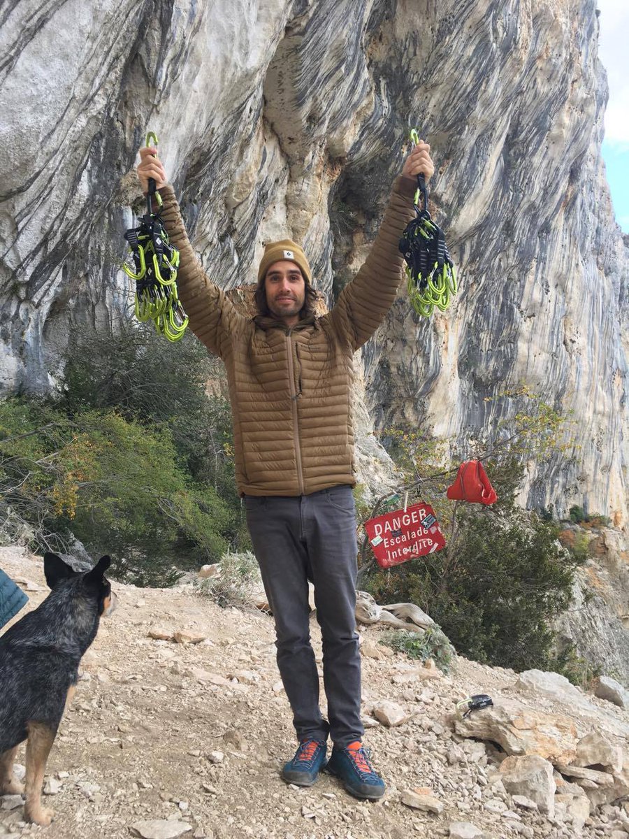 Thanks to <a href="/joekindkid/">Joel Kinder</a> and <a href="/BlackDiamond/">Black Diamond</a> for giving these 30 fresh and new quickdraws to #LaRamirole #climbingarea #southoffrance 🙌