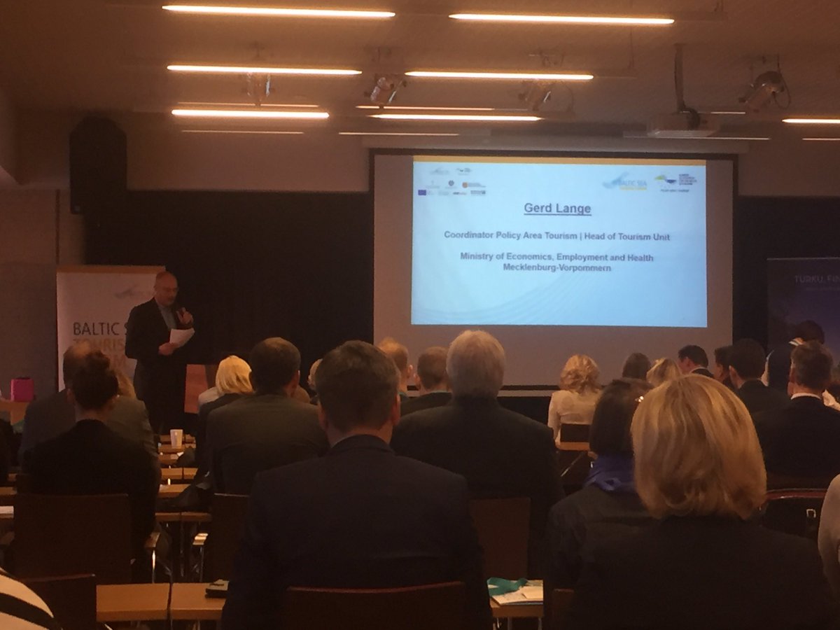 CPMR_BSC's tweet photo. #PATourism @EUSBSR open the #bstf2017, Turku @VSliitto. Sustainable Tourism = theme of the forum = part of WorkPlan of @CPMR_BSC Maritime WG https://t.co/vrNsNimCqR