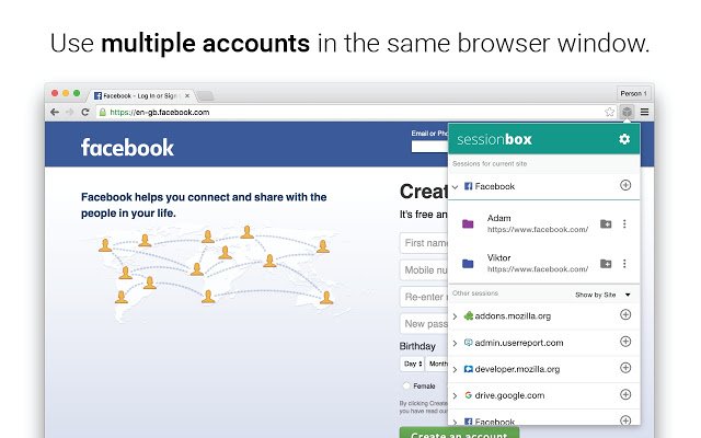 BloomSocialM's tweet image. ¿Te molesta cambiar de una a otra sesión de Twitter o Facebook? Entonces prueba la extension para Chrome #SessionBox goo.gl/FwMAvF