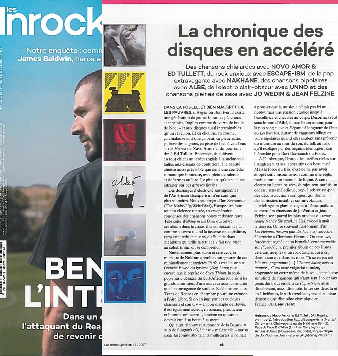 Simple (@streamadelica) on Twitter photo Albé x <a href="/lesinrocks/">Les Inrockuptibles</a> ❤️🎶
« Albé, la musique comme passion étudiée jusqu'à l'excellence et chevillée au corps » Albé x <a href="/lesinrocks/">Les Inrockuptibles</a> ❤️🎶
« Albé, la musique comme passion étudiée jusqu'à l'excellence et chevillée au corps »