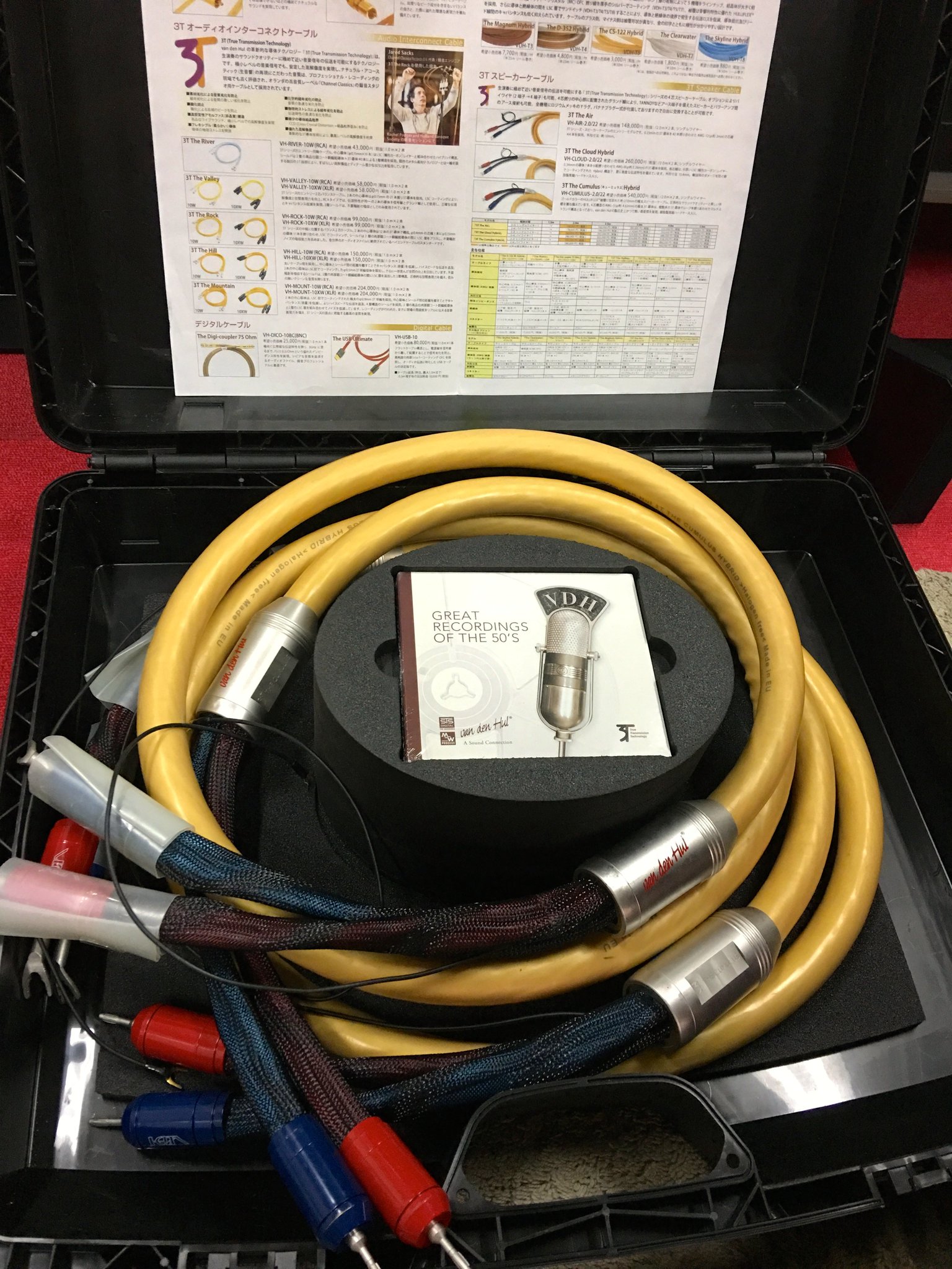 Van den Hul スピーカーケーブル 3T The Air（2本）