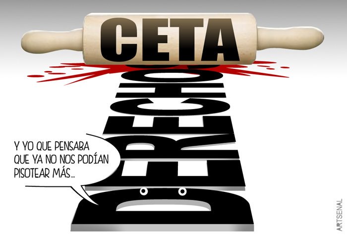 attacespana's tweet photo. Cinco cosas que te vas a comer con el acuerdo CETA 
#NOalCETA
https://t.co/a2EogmGmzG https://t.co/5cy33XidbW