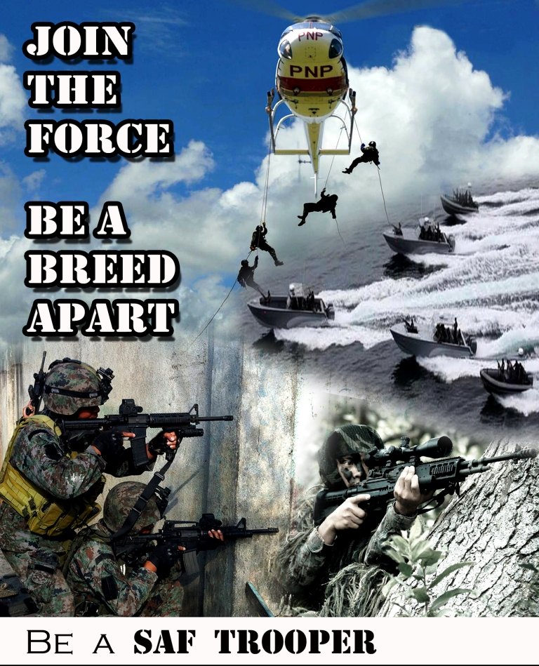 5thSABSAF's tweet photo. "We Want and Need You"
"Join the Force"
"Be One of Us"
"Be A SAF Trooper"
#SpecialActionForce
#PNPPATROLPlan2030
#SAFPO1Recruitment https://t.co/dtdd3zxVci