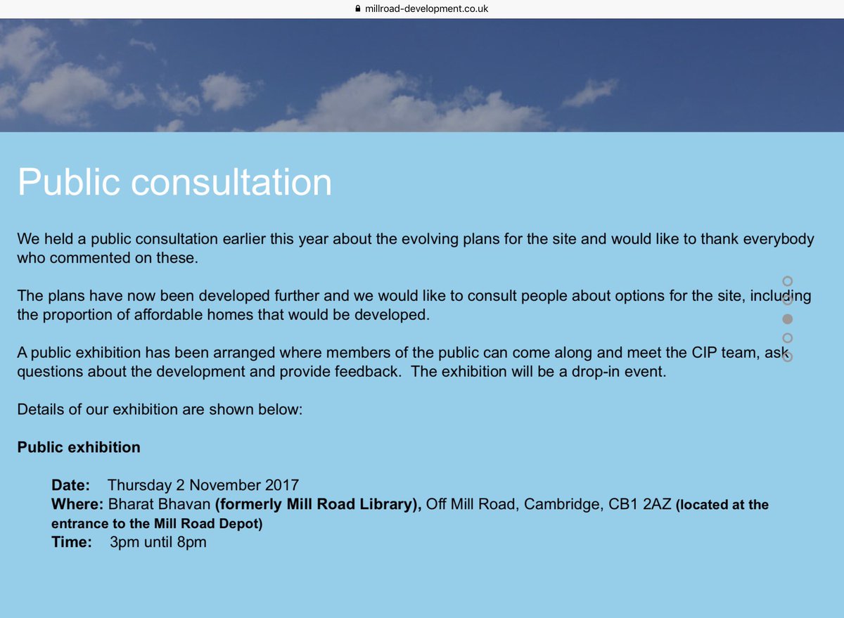 debbiekaye's tweet photo. Consultation being held today by Cambridge Investment Partnership on plans to redevelop @camcitco Mill Road Depot https://t.co/pNG012YRbW