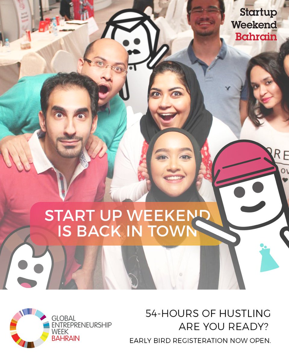 Tenmoubh's tweet photo. #SWBahrain is back in town!Meet cool people & team up to build an amazing startup! #Earlybird Tickets available now:https://t.co/YAonnnLU4G https://t.co/TN7YCHV5Ru