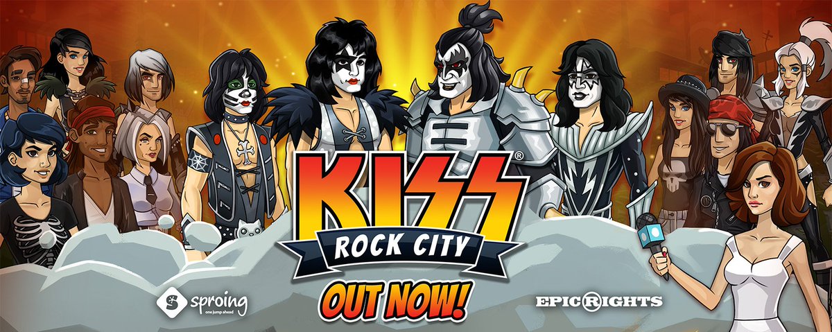 SproingGames's tweet photo. KISS Rock City is out now! 

#releaseday #wemakegames https://t.co/bTOjNibFE9