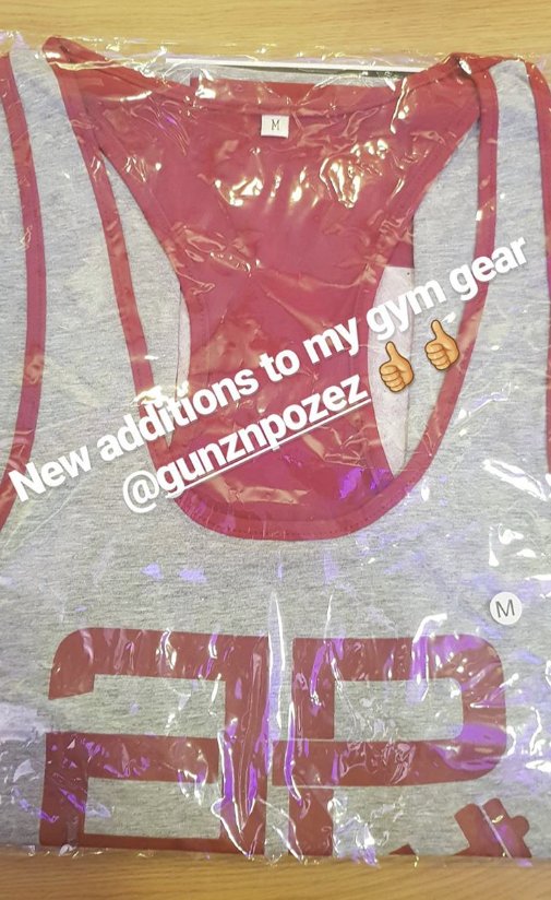 GunznPozez's tweet photo. Shout out to Jordan Roberts! Making the right choices when it comes to gym gear! Enjoy! ๐ช #LiftInStyle https://t.co/2SJ2qgTRoh