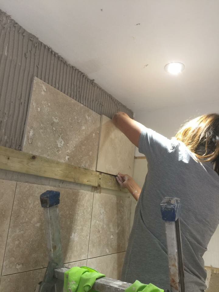 Most of us run a mile, when we know the job is to tile. Hire me instead 🙌 ashtonhomedesign.co.uk #Painter #Decorator #InteriorDesign