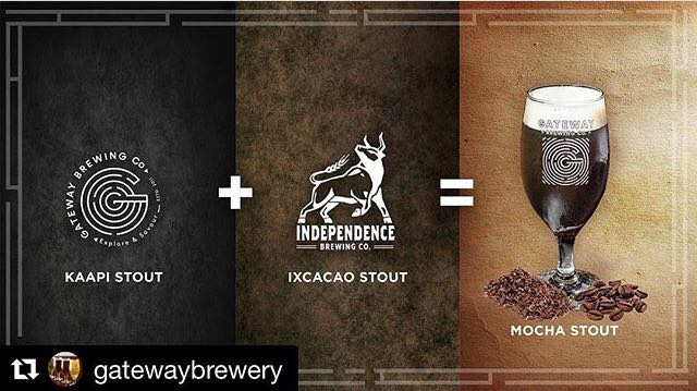 This #InternationalStoutDay, two spectacular beers come together - our Kaapi stout &amp; @indebrewco's Ixcacao! 
Try our new #MochaStout today!