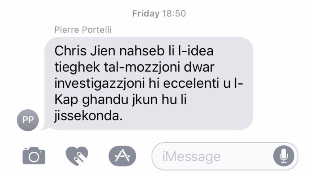 ChrisSaidPN's tweet photo. Stqarrija li bagħat lill-@IndependentMlt wara li ppubblikaw l-artiklu "Chris Said did not inform PN of contents of motion" fil-ħarġa tal-lum https://t.co/q3QSPIXJ0R