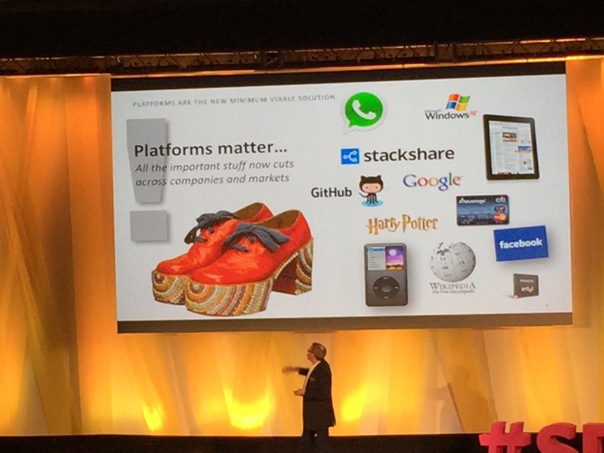mooman's tweet photo. Larry Keeley speaking at #sdgc17 about importance of platforms and ecosystems. @luiseduardodejo @DoblinGlobal https://t.co/TEH7H7YWxd