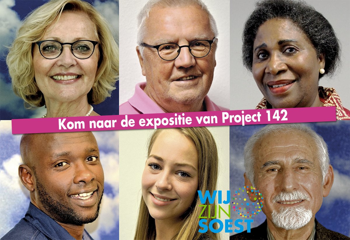 WijZijnS's tweet photo. Portretten van 142 nationaliteiten in Soest. Kom naar de expositie op 9 november #project142 #weekvansoest #respect https://t.co/2jgC2LYXAD https://t.co/yBX4YY1uZv