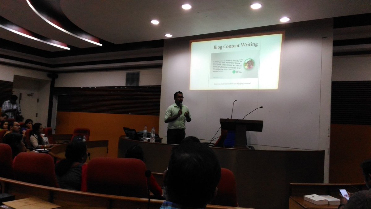 anoopktra's tweet photo. Technical session 2: Careers in content writing.
by waggle Lab
Feeling excited...
#pcw17
#national_workshop
#IMK
@wagglelab https://t.co/EWQGpZJmIQ