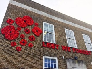 Town Hall Poppies looking great. Well done to everyone who helped make it possible and <a href="/TWellsCouncil/">TWBC</a> <a href="/ahttw/">Assembly Hall</a> staff for making it happen