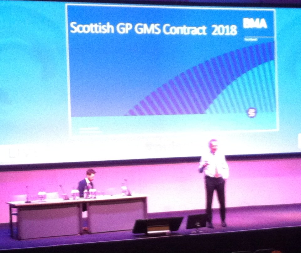 DrChrisWilliams's tweet image. #pulselive underway @AMcDevitt2 tells GPs new contract is imminent. Confirms it will be independent contractor model