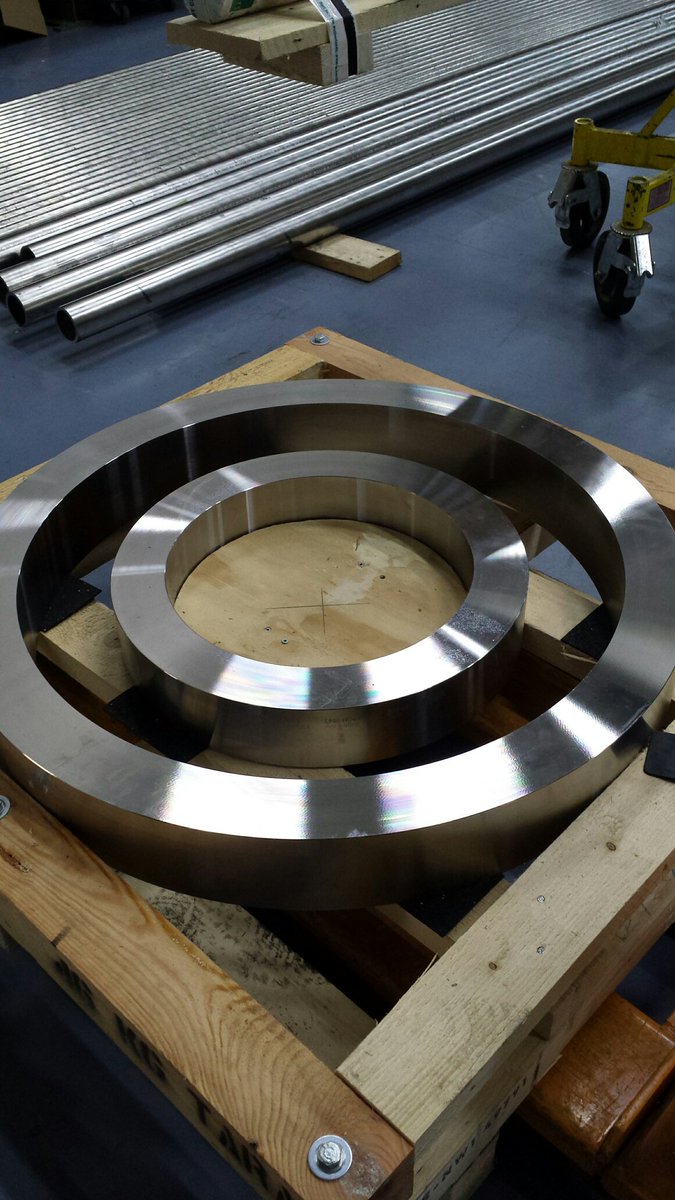 HartBV_News's tweet photo. On top of our stock of standard size pipe &amp; fittings we can help with custom made products in #NickelAlloys as well. Rings #Monel 400 https://t.co/LlaGt1Y2HC