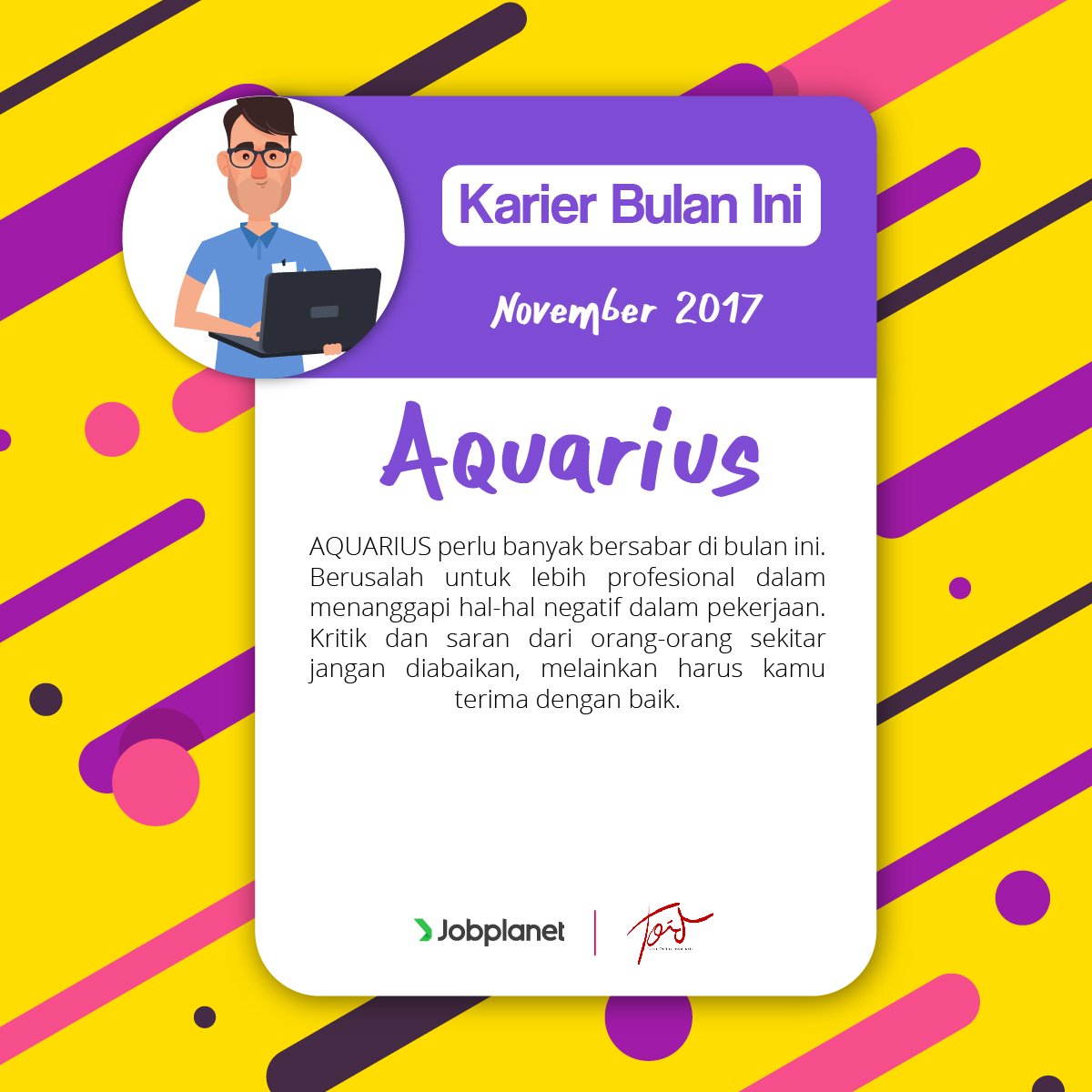 #AQUARIUS harus belajar menghargai kritik dan saran dari orang lain. #KarierZodiak