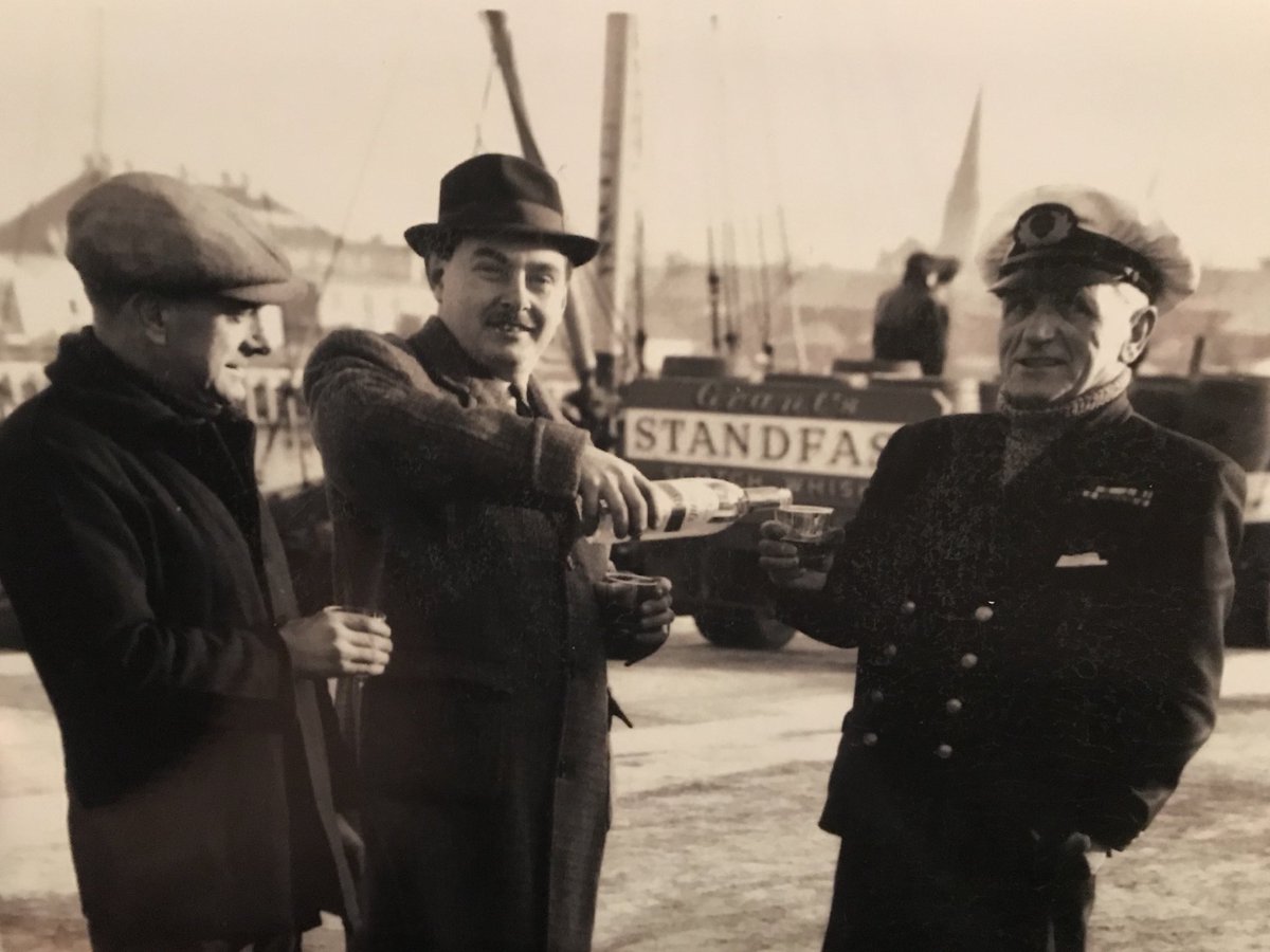TartanJigsaw's tweet photo. Start Interpretive Plan this week and stumbled across this..first cargo of @Bunnahabhain arrives in #Girvan for @Grantswhisky SS Stormlight https://t.co/02NCH8hKXB