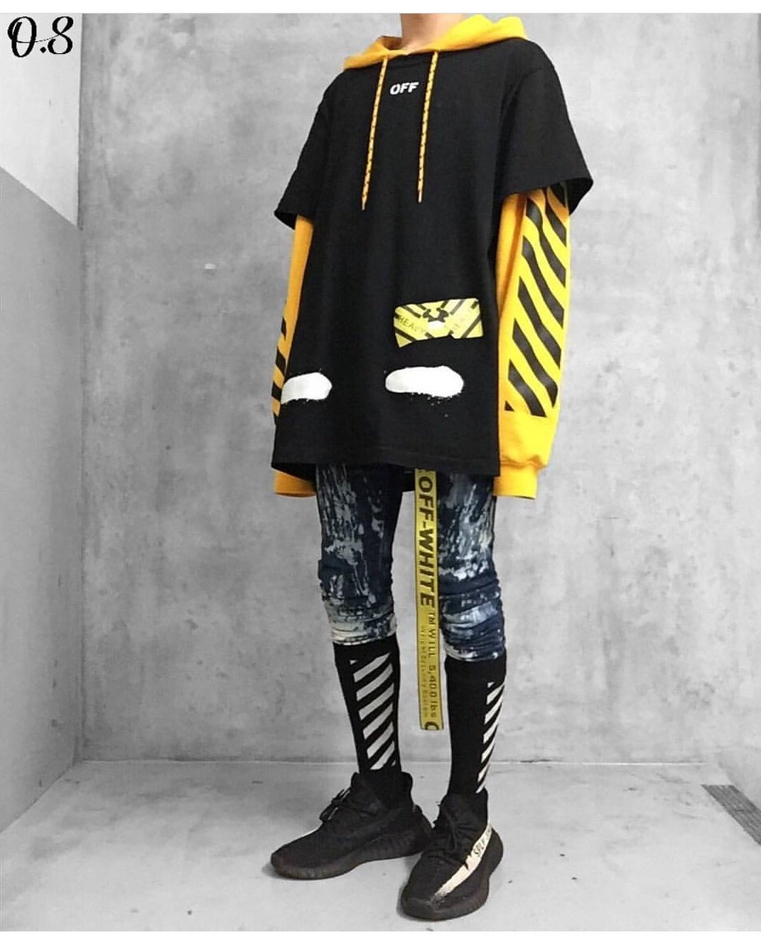 off white yeezy outfit