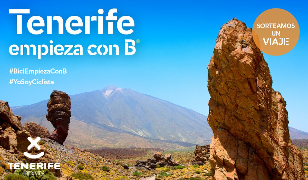 RFECiclismo's tweet photo. SORTEO | Descubre #Tenerife con nuestro 7ºsorteo #BiciEmpiezaConB participa y podrás ganar un increíble VIAJE 🌴☀️➡️ https://t.co/4lVrnENE0t https://t.co/JdzxWxPqlM