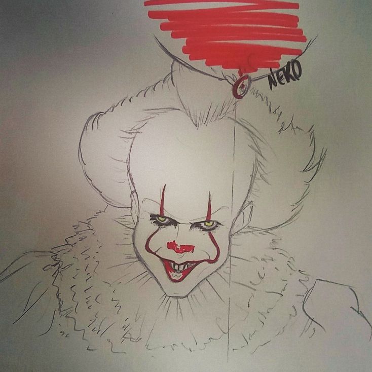 NekoDraws's tweet photo. Pennywise #it #ITMovie #Pennywise #Halloween https://t.co/VGvX4fOh8i