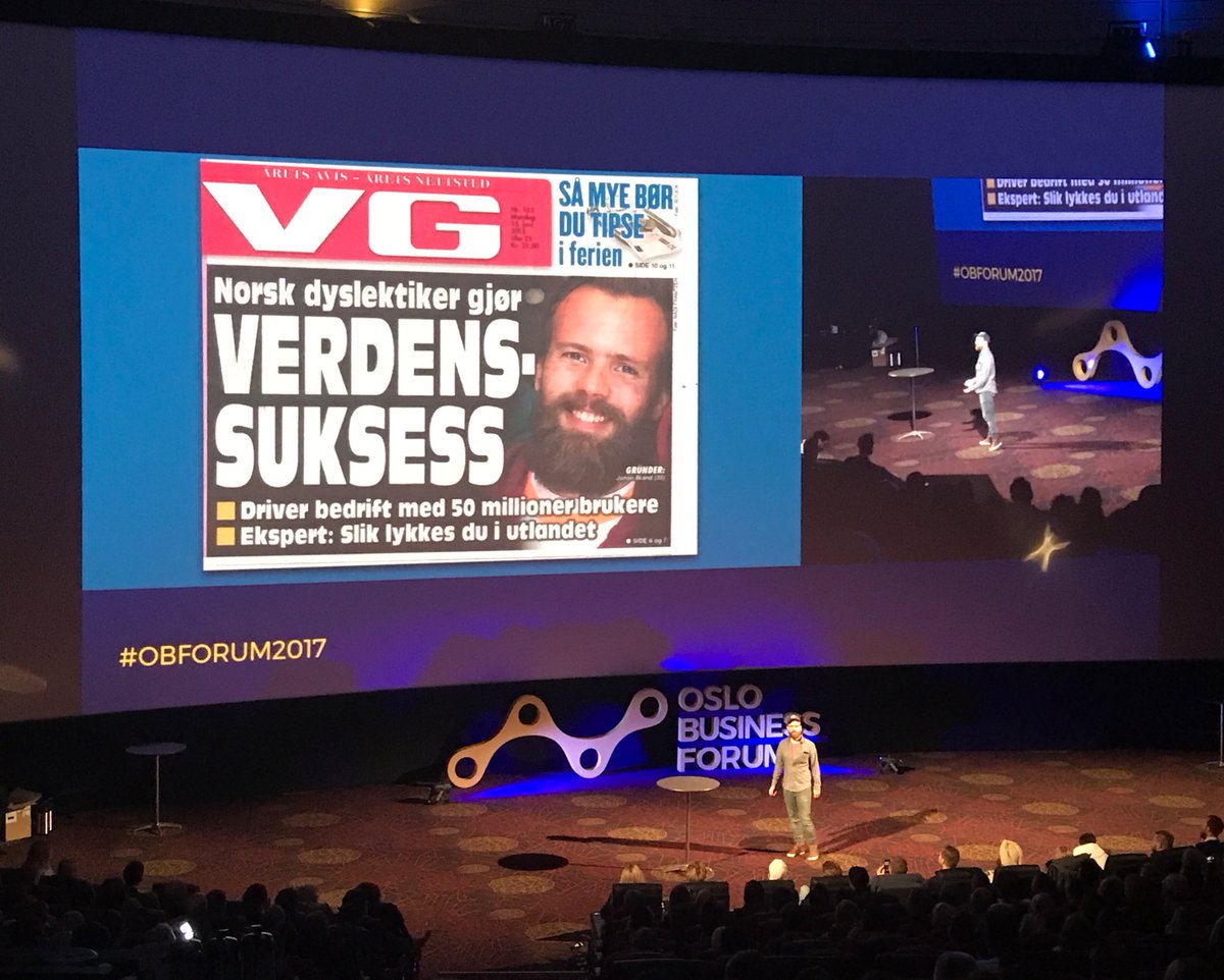 hpnhansen's tweet photo. Klassisk (analog) click-bait journalistikk. Intervju med @GetKahoot-gründeren @johanbrand ... #obforum https://t.co/hdkniEWmsj