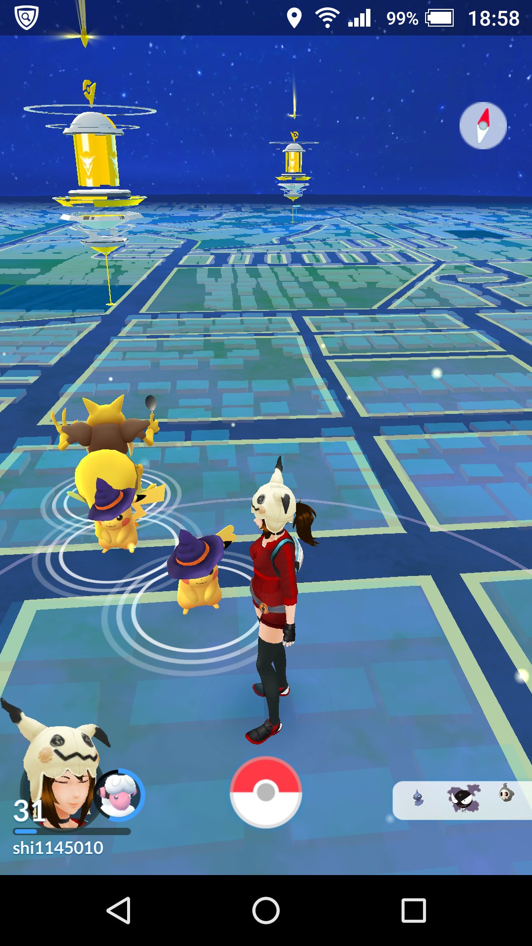 羽菜 家でポケモンgoを立ち上げたたら ピカチュウが２匹 イベント最終日のサービスか もちろん確保 これにてハロウィン イベント終了かな ポケモンgo ハロウィンピカチュウ ピカチュウ T Co V98exgry3c Twitter