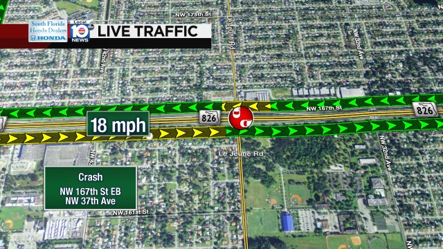 Crash on NW 167th St EB at NW 37th Ave #traffic https://t.co/U4iXLSmqQy