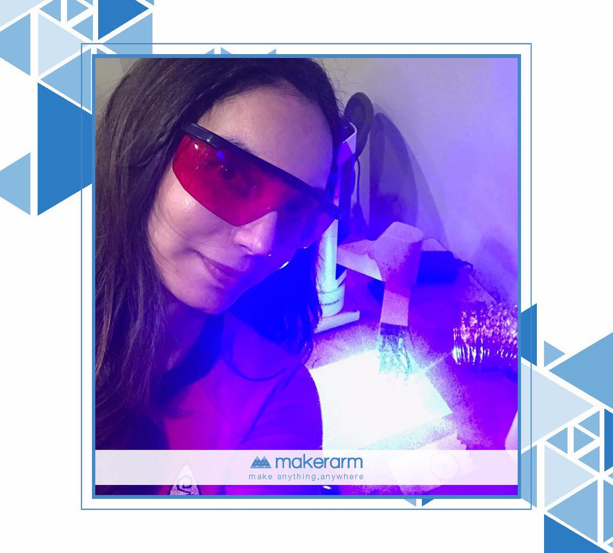 makerarm's tweet photo. Set lasers to stun! #laserengraving #makerarm #makerarmmakes #austin #startrek https://t.co/rGKKcsEljD