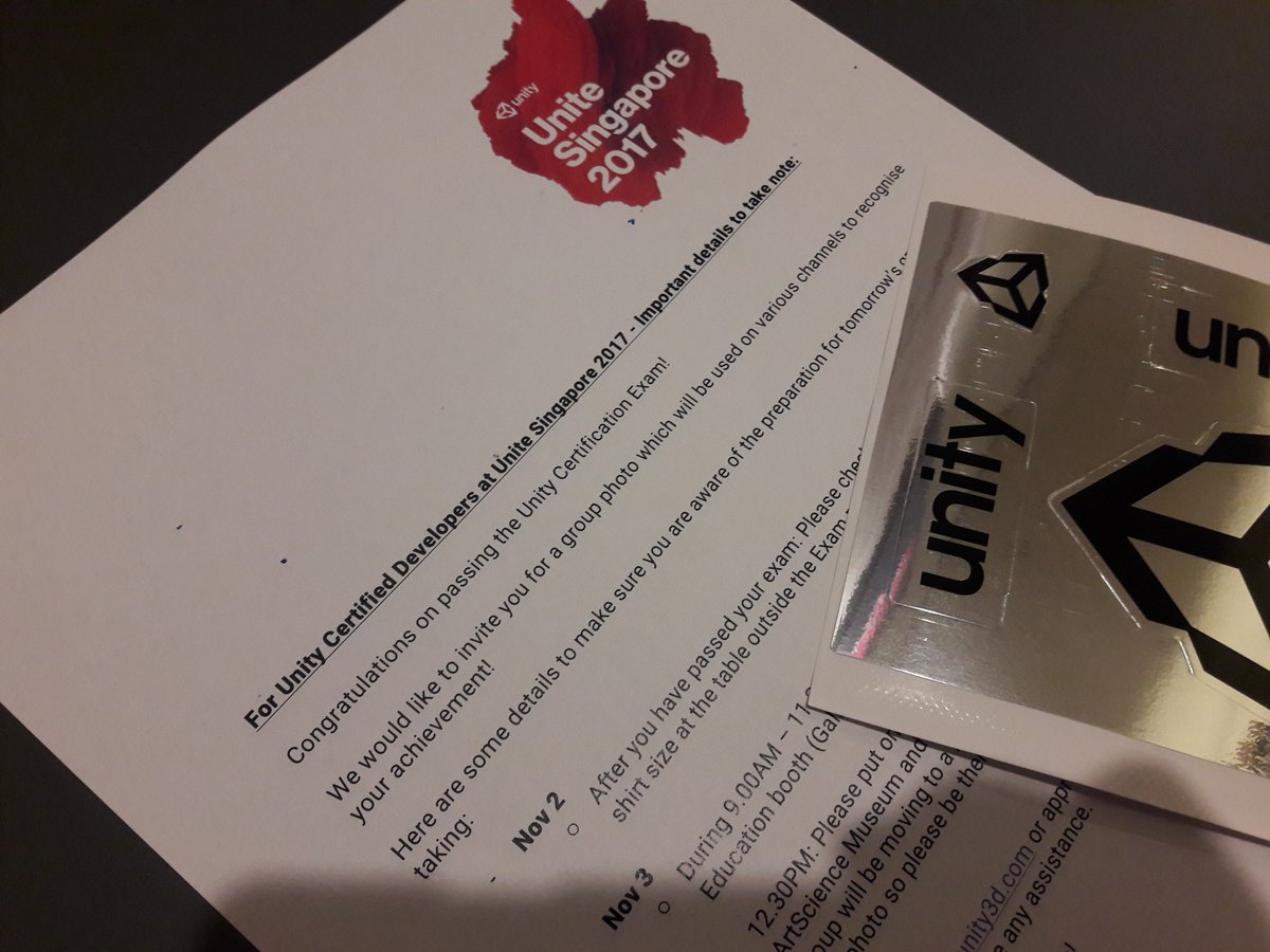 poilaTweets's tweet photo. WHAM! CONQUERED!
#unitycertification #unity3d And that marks an important phase in my life now! https://t.co/Iif2hEkpqO