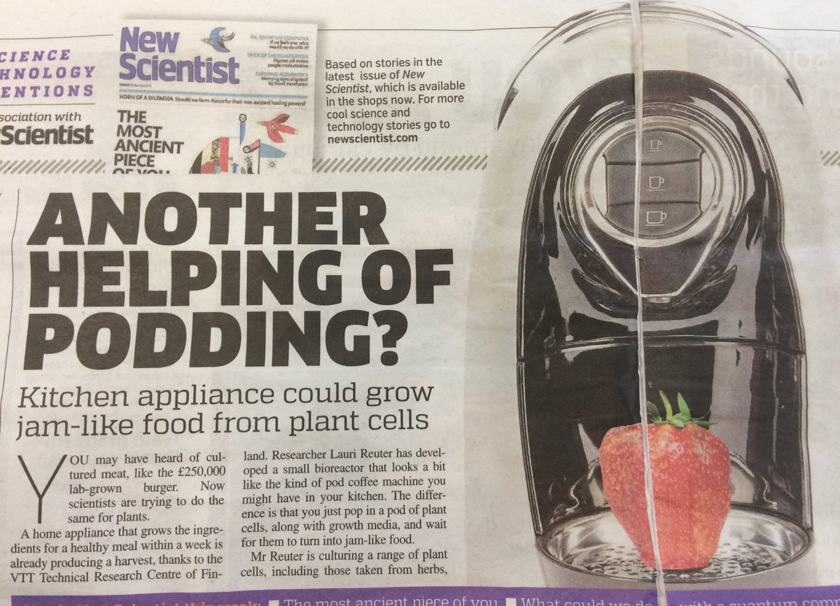 IFSTFOODSCIENCE's tweet image. Cool science and technology story Introducing new finnish food technology which is on the development phase now