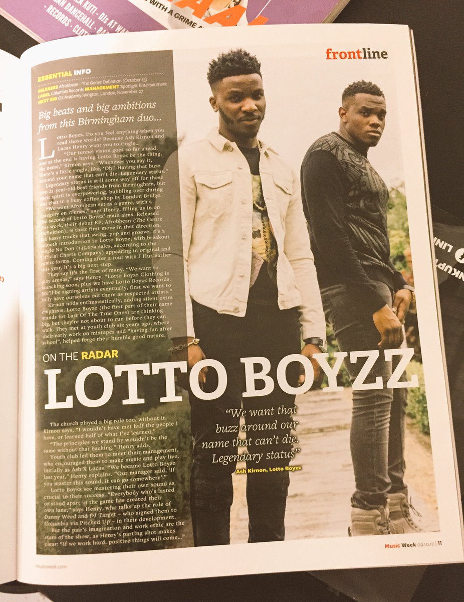 urgirldiva's tweet photo. ITW @lottoboyzz_ on the spot for @MusicWeek #Afrobbean https://t.co/qsMzXQ4CT1