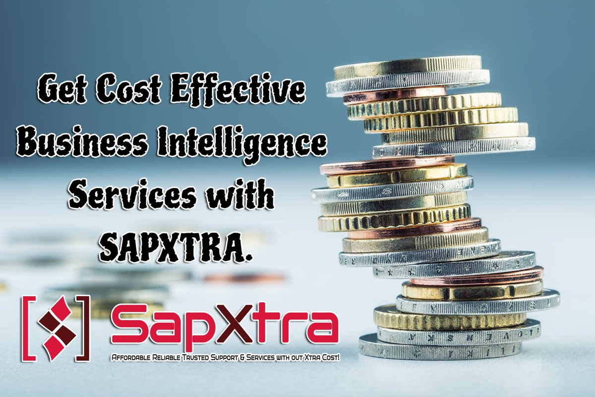 SAPXTRA's tweet photo. Get cost effective BI services. 
visit - https://t.co/6V2hKAZJXF 
#SAPService #SAPsupport #Managementconsulting #ITservices https://t.co/b5ICwJlrNs