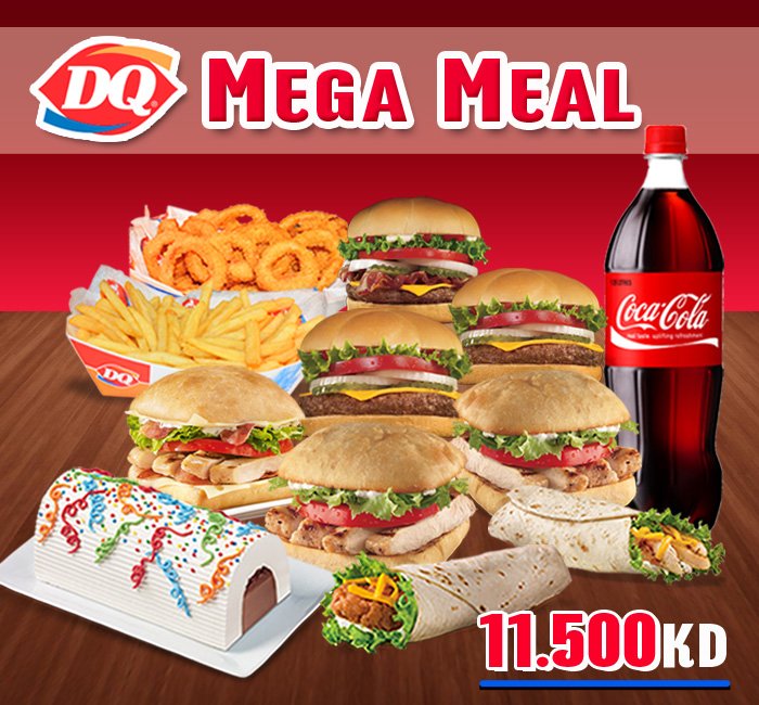 DQKuwait's tweet photo. I smell the weekend already.
DQ's Mega Meal -- your perfect weekend meal with the family!
#freedelivery #call22022017 #dqkuwait https://t.co/aZ8Wt9oCr1