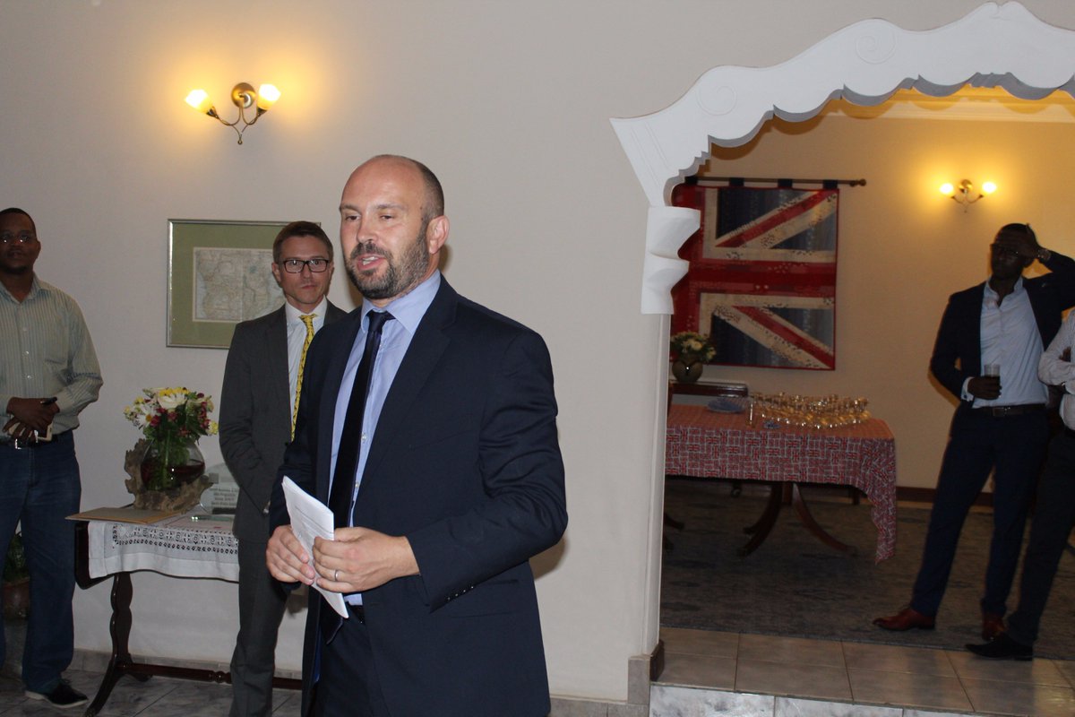 UKinRwanda's tweet photo. Pleased to have hosted @SMustardFCO in #Rwanda and for him to speak at the @cheveningfco Welcome Home Event https://t.co/tvi62RqIck https://t.co/ezW9X8Wero