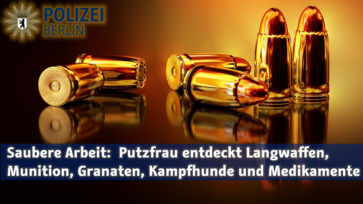 Polizei Berlin Dank Einer Reinigungskraft Konnten Wir Gestern In Wilmersdorf Granaten Munition Beschlagnahmen T Co 93wgqcvhza Tsm T Co Ne7gxjflf3
