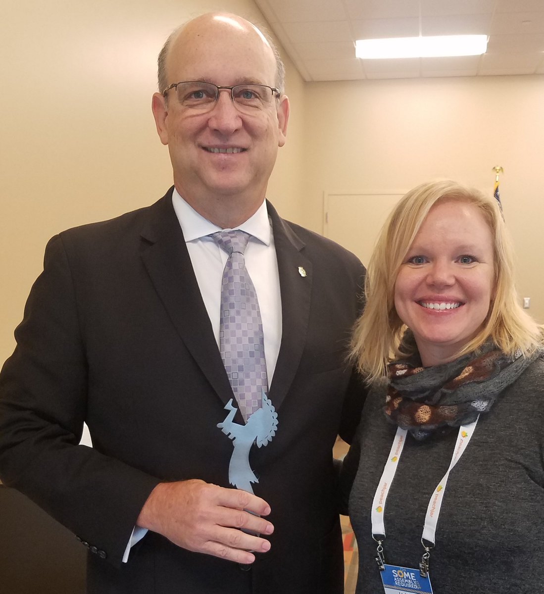Thanks Wichita Mayor <a href="/jefflongwellict/">Mayor Jeff Longwell</a> (former <a href="/Maize266/">Maize USD 266</a> BOE member) for speaking at @KanSPRA Fall Conference! #KanSPRABuilds <a href="/CityofWichita/">City of Wichita</a>