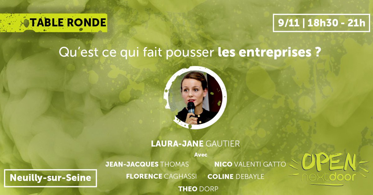 Amis parisiens : rdv à @Nextdoor_fr Neuilly ce jeudi 9 novembre pour une soirée inspirante sur le développement d'affaire.