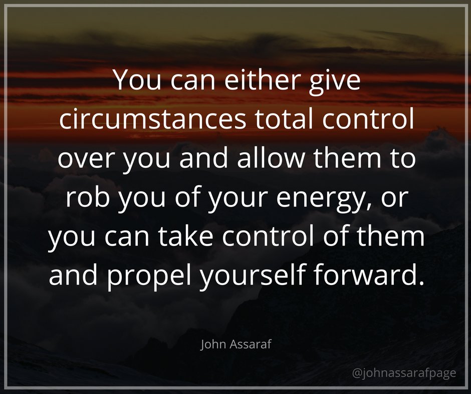 johnassaraf's tweet photo. Your circumstances aren’t holding you back, your decisions are. #successtip https://t.co/jyIYTOYMPO