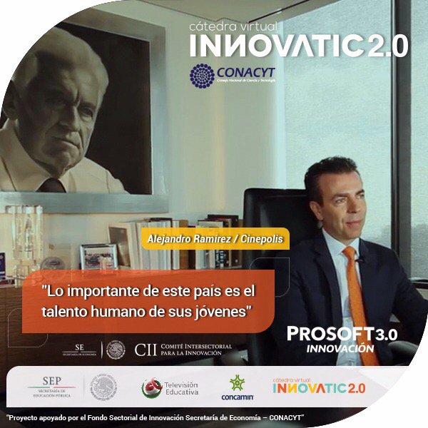 CVInnovaTICMx's tweet photo. Conozcan a @Alejandro_Ramz, empresario preocupado por la innovación que lo demuestra en cada proyecto en el que incursiona @Cinepolis https://t.co/uY3gZJIT8o
