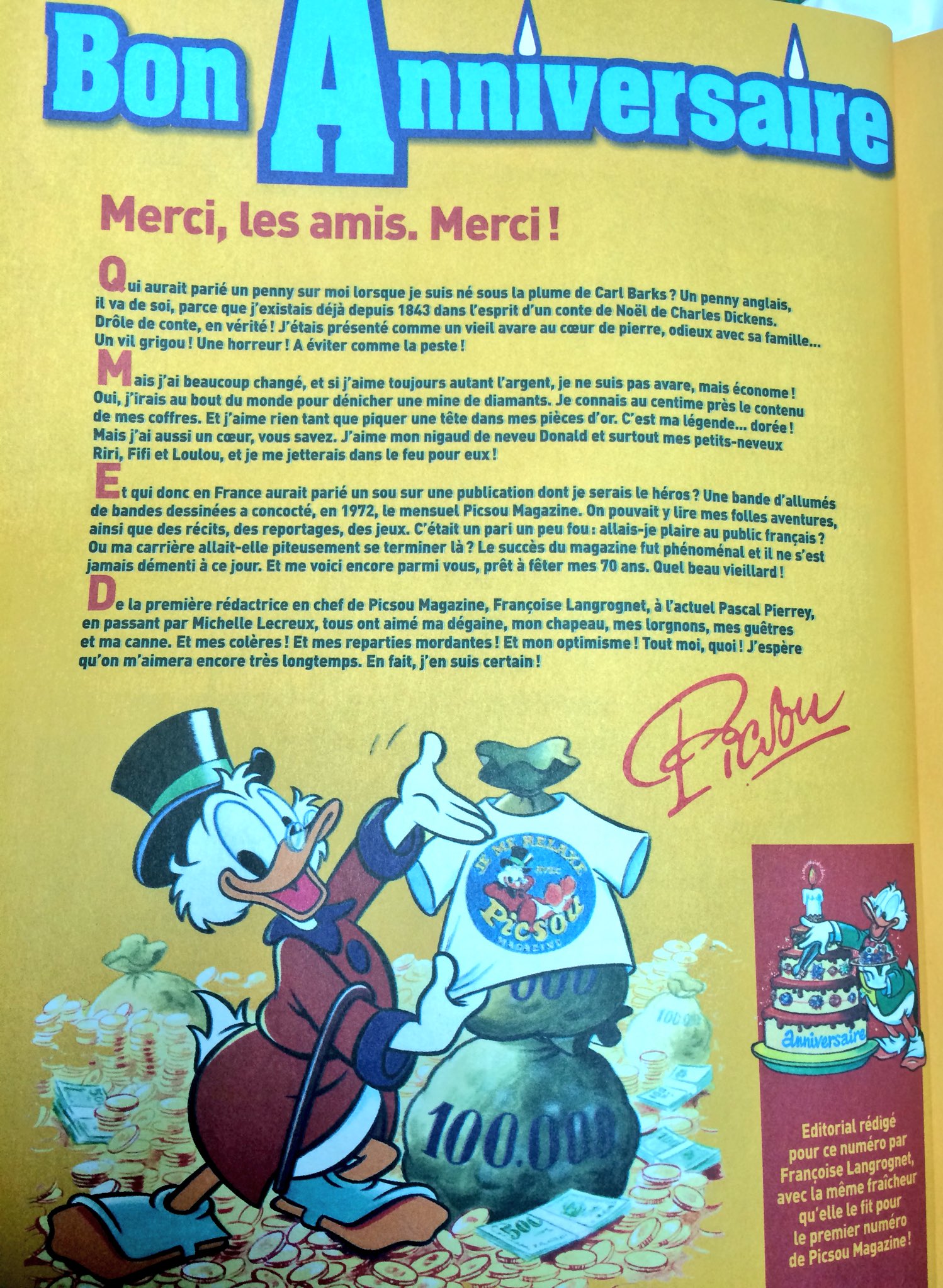 Hakim Zit 70e Anniversaire Bon Anniversaire Oncle Picsou Cette Edition Collect Or De 400 Pages Est Sublime Bravo A Disney Hachette Presse T Co Cacbfh4k1z Hakim Zit 70e Anniversaire Bon Anniversaire Oncle Picsou Cette Edition Collect Or De 400 Pages Est Sublime Bravo A Disney Hachette Presse T Co Cacbfh4k1z
