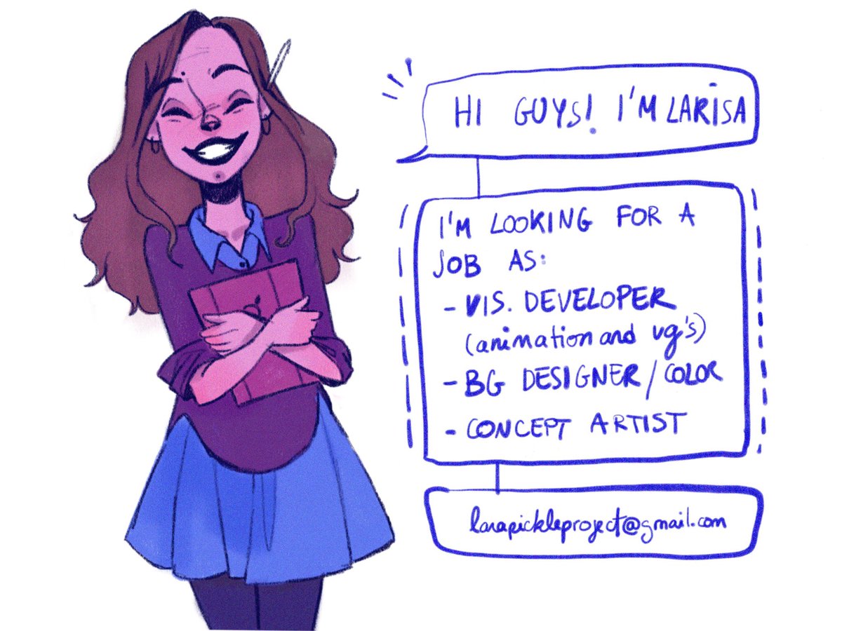 Larapic's tweet image. Hey friends! I’m Larisa and I’m jobhunting! A RT would be REALLY appreciated! 💛 #ArtisticTuesday #VisibleWomen #Backgroundartist #conceptart